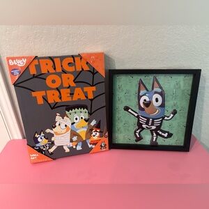 Bluey Halloween Wall Art Set